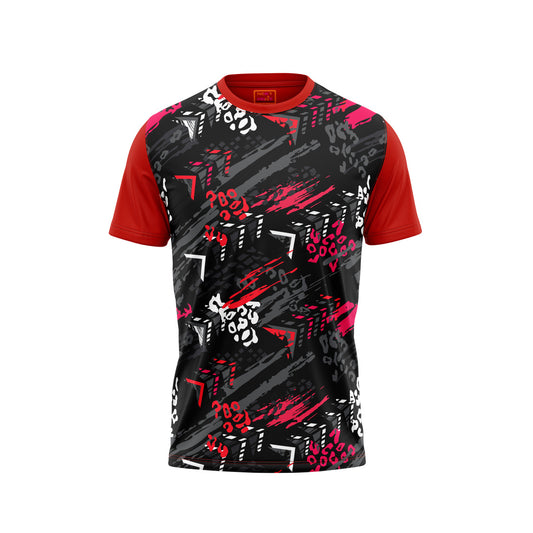 Red Round Neck Half Sleeve Tshirt NextprintrM155