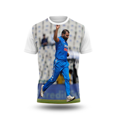 Mohammed Shami Photo Printed T-Shirt.