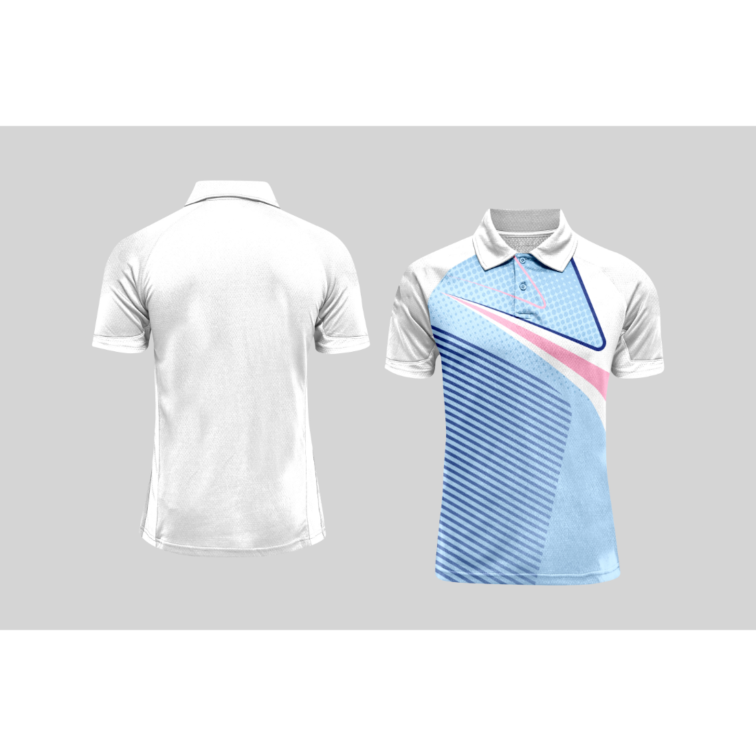 Next Print Cricket Polo Half White Customized Jersey NPCWH00A174
