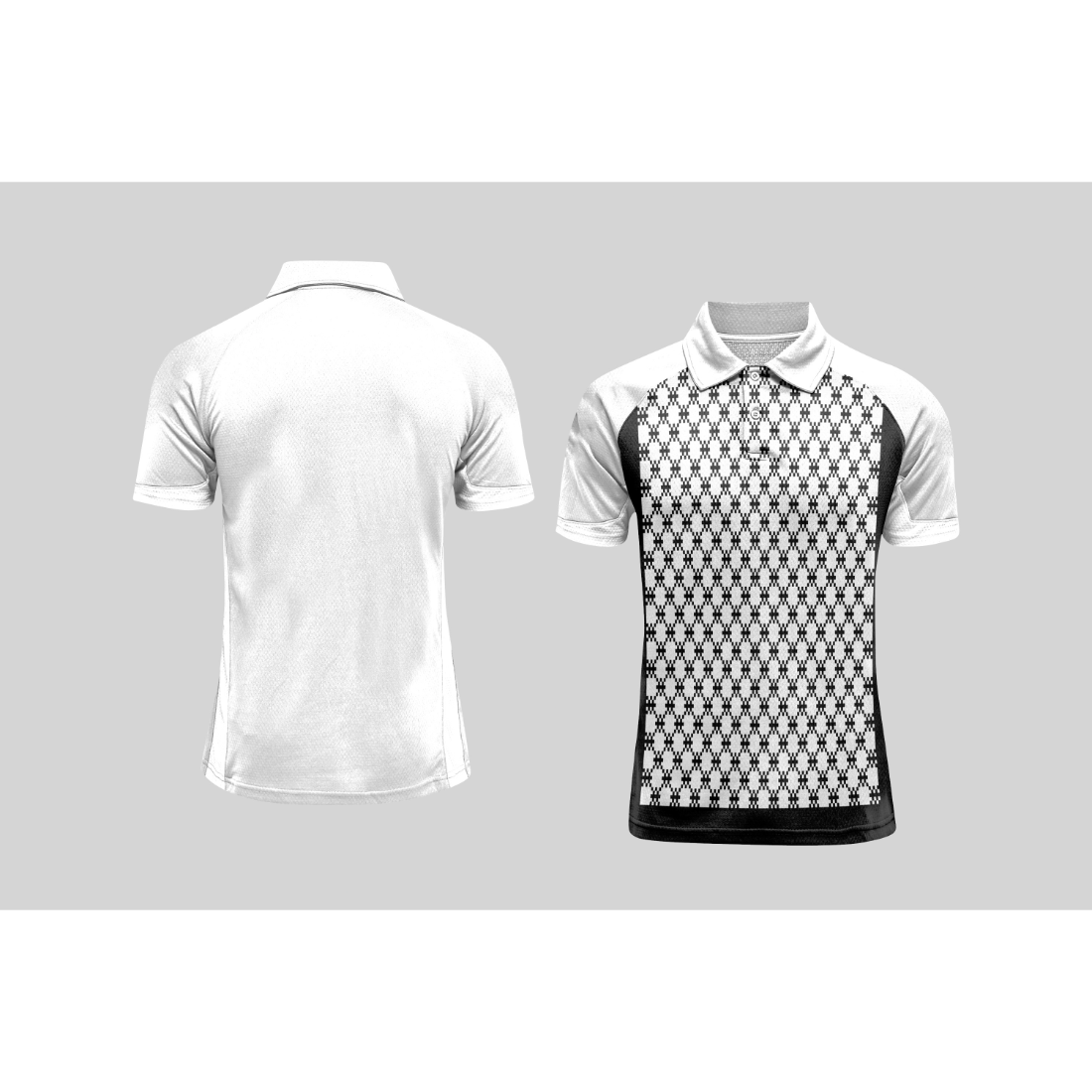 Next Print Cricket Polo Half White Customized Jersey NPCWH00A179