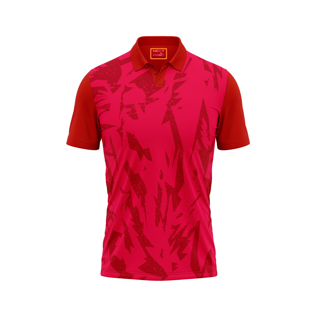 Red Polo Neck Half Sleeve T Shirt Nextprintr250