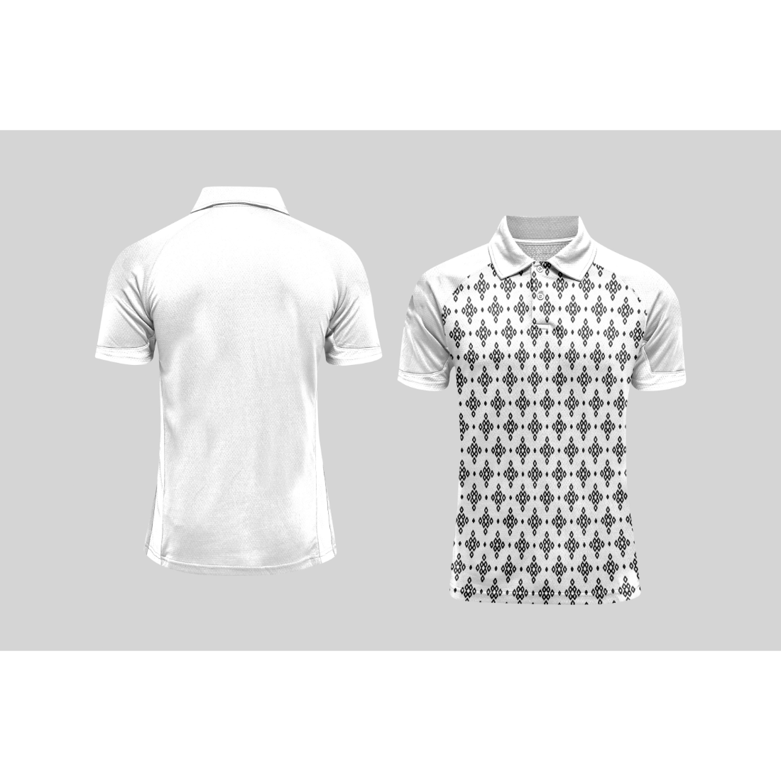 Next Print Cricket Polo Half White Customized Jersey NPCWH00A185