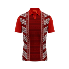 Next print  Red Polo Neck Half Sleeve T Shirt  G1260
