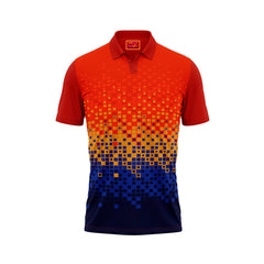 Next Print Red Polo Neck Half Sleeve T Shirt G1268