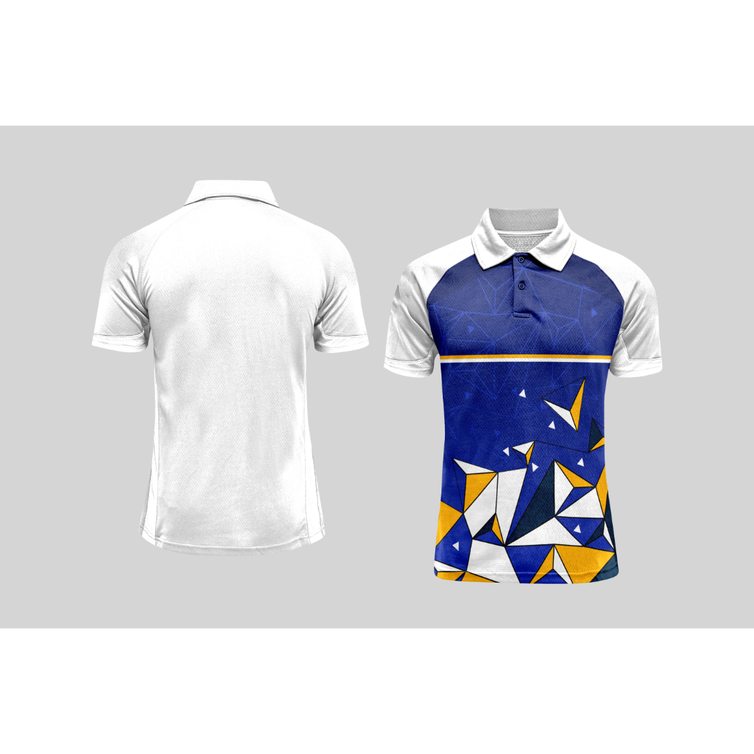 Next Print Cricket Polo Half White Customized Jersey NPCWH00A187