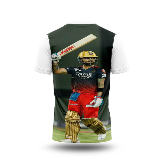 Virat Kohli Photo Printed T-Shirt.