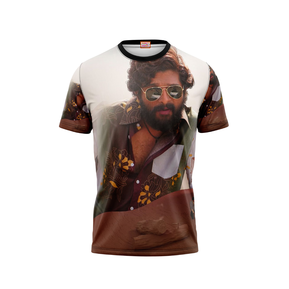Next Print Allu Arjun Pushpa  Printed T-Shirt.