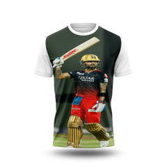 Virat Kohli Photo Printed T-Shirt.