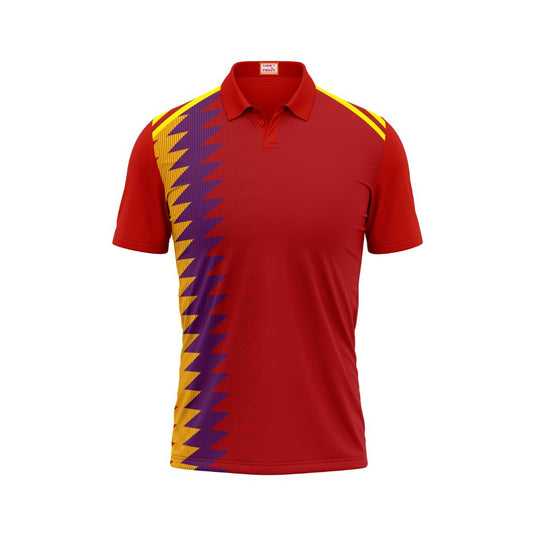 Next Print Customized Polo Neck Red Jersey NPTS23