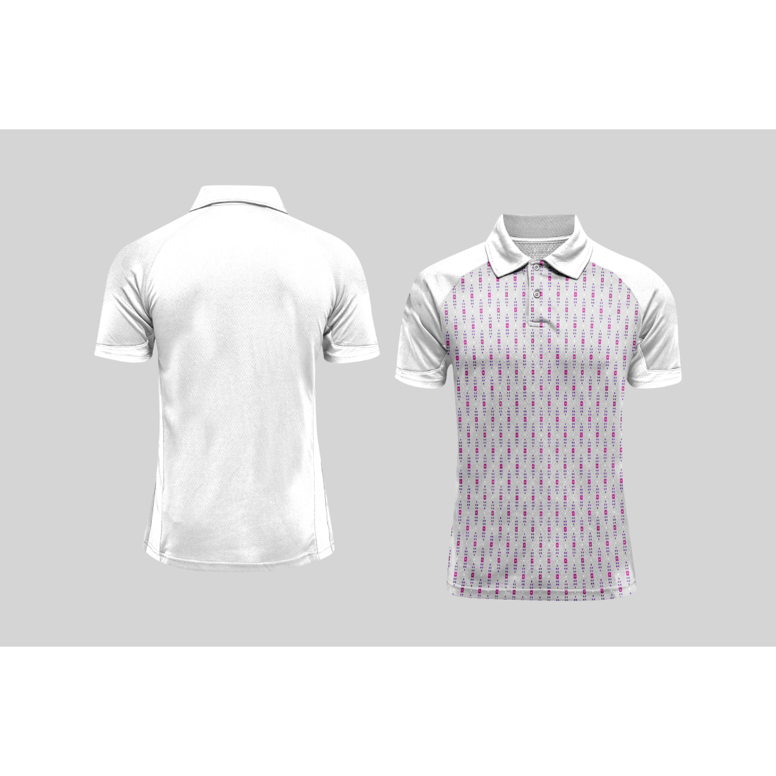 Next Print Cricket Polo Half White Customized Jersey NPCWH00A197