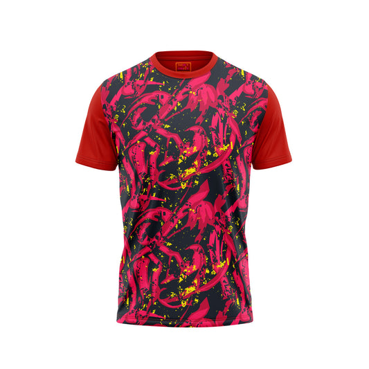 Red Round Neck Half Sleeve Tshirt NextprintrG16