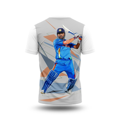 MS Dhoni Photo Printed T-Shirt.