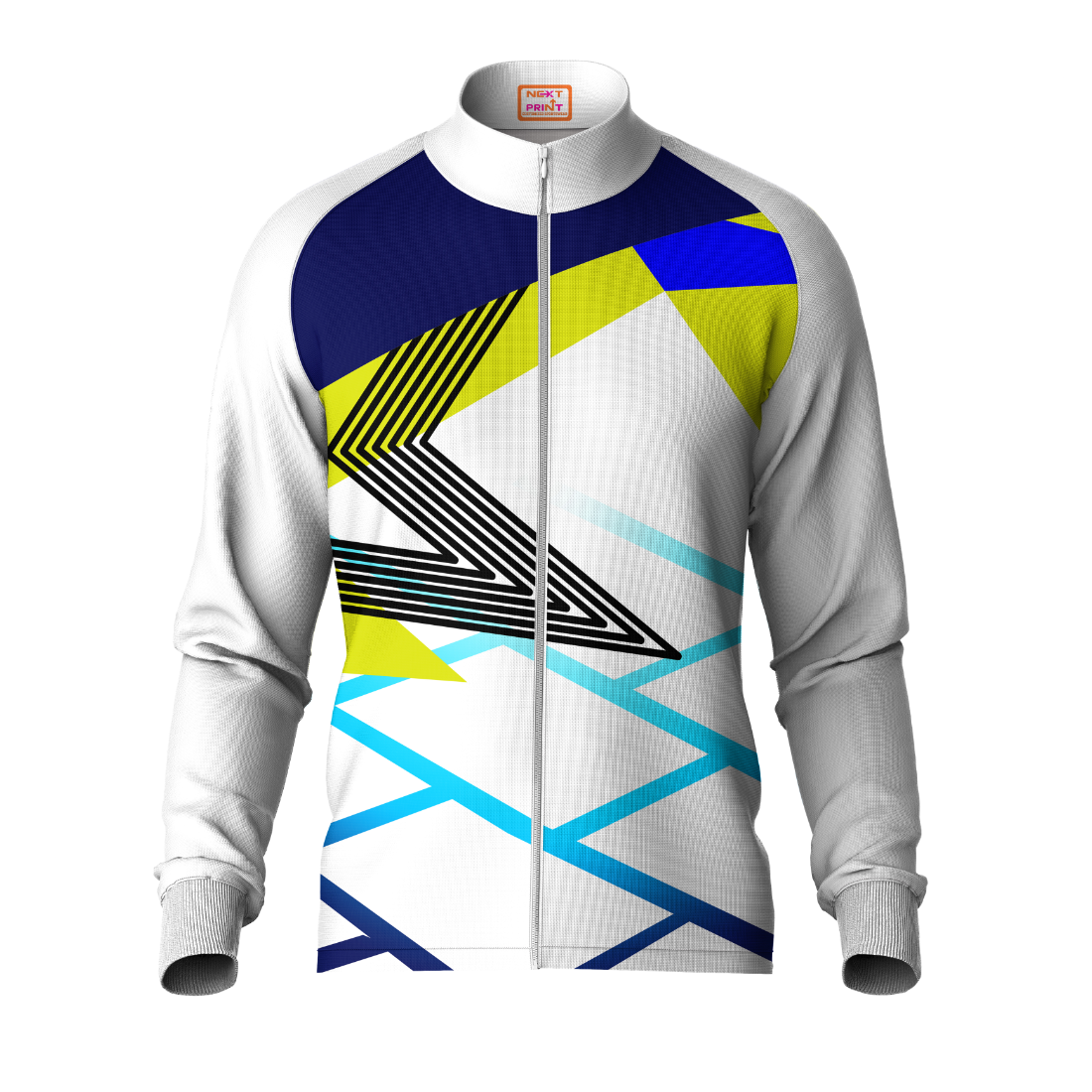 Next Print Printed White Jacket.