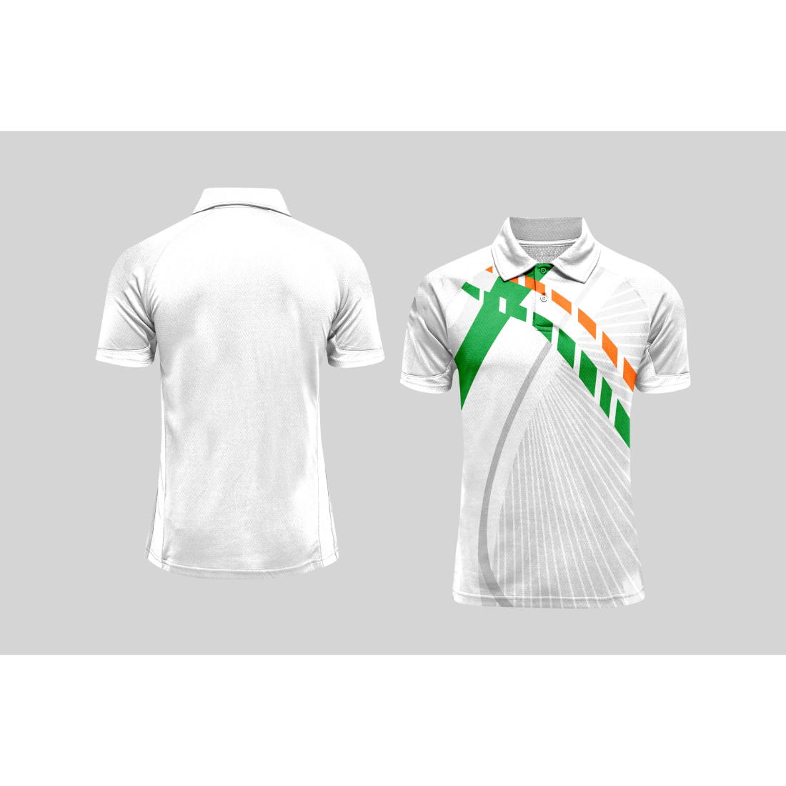 Next Print Cricket Polo Half White Customized Jersey NPCWH00A19