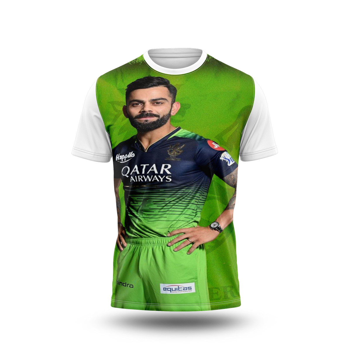 Virat Kohli Photo Printed T-Shirt.