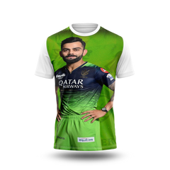 Virat Kohli Photo Printed T-Shirt.