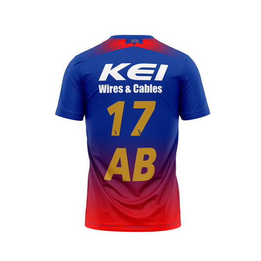 AB De Villiers RCB Round Nack Half Sleeve T Shirt RCBRNHST1