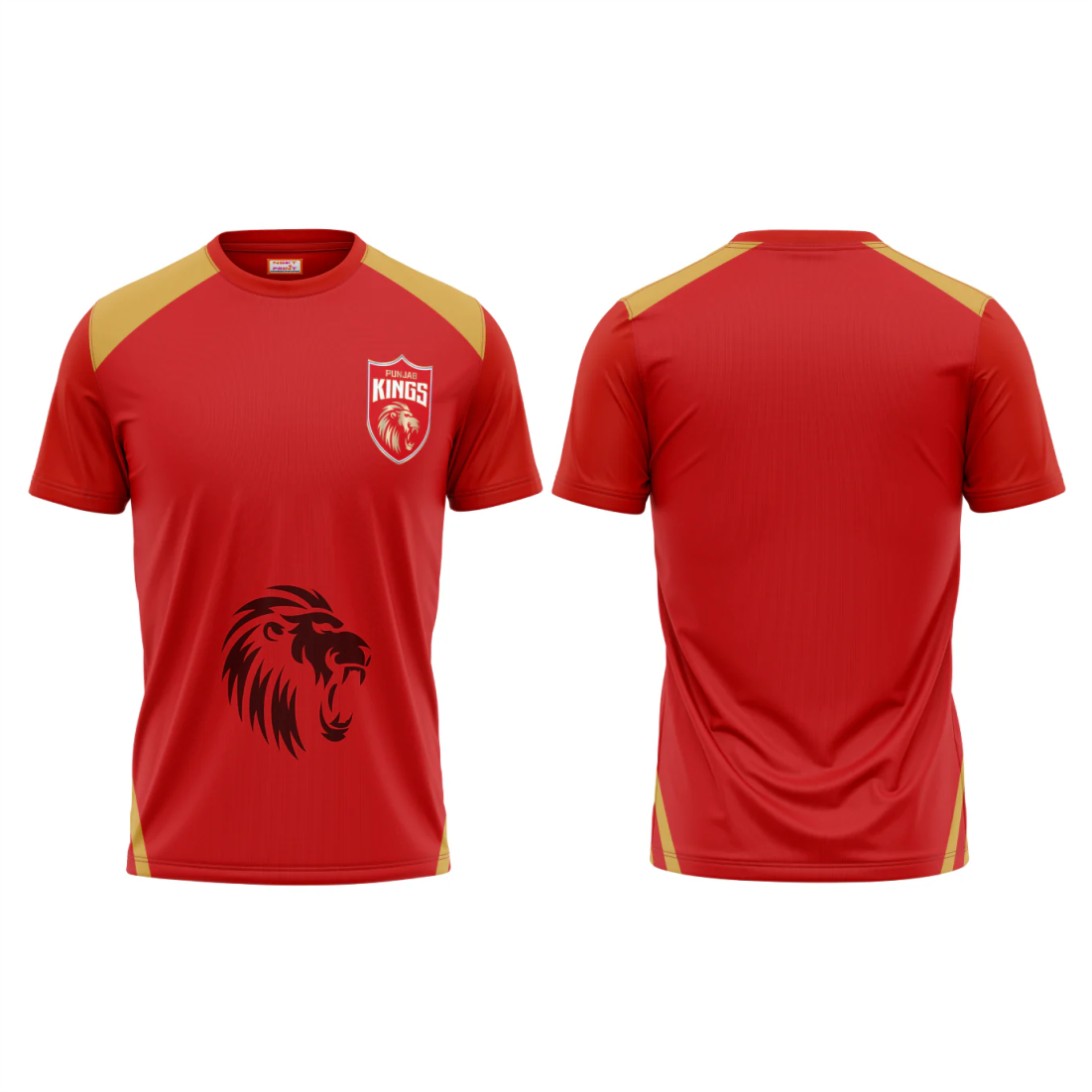 Next Print Ipl Punjab Customisable round neck jersey