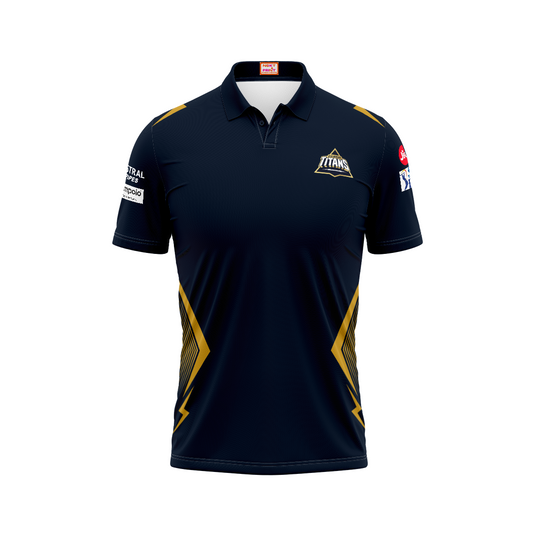 Next Print Customisable  Ipl Gujrat Polo collar jersey