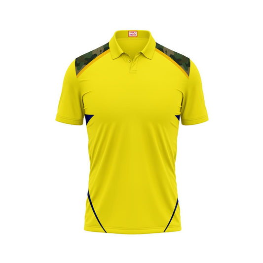 Next Print Customised Polo Neck Yellow Jersey NPTS01