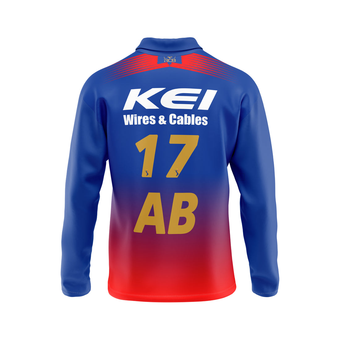 AB De Villiers RCB Full Sleeve Polo T Shirt RCBFSPT1