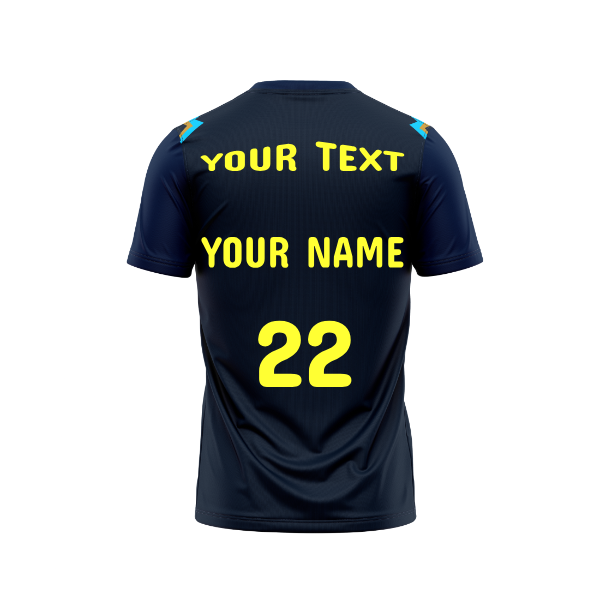 Next Print Ipl Gujrat Customisable Round Neck Jersey With Your Text and Number.