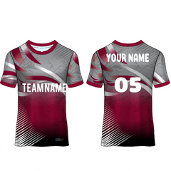 Next Print Customised Round Neck Jersey With Name & Number. NP0000S12