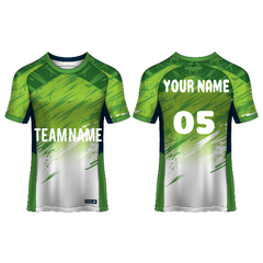 Next Print Customised  Round Neck Jersey With Name & Number. NP0000S25