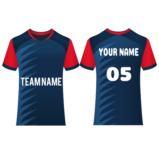 Next Print Customised  Round Neck Jersey With Name & Number. NP0000S53