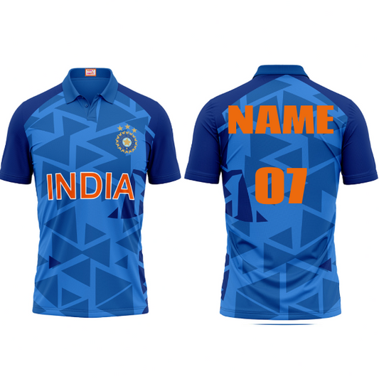 Next Print Customised India Jersey Blue. EC6A0D