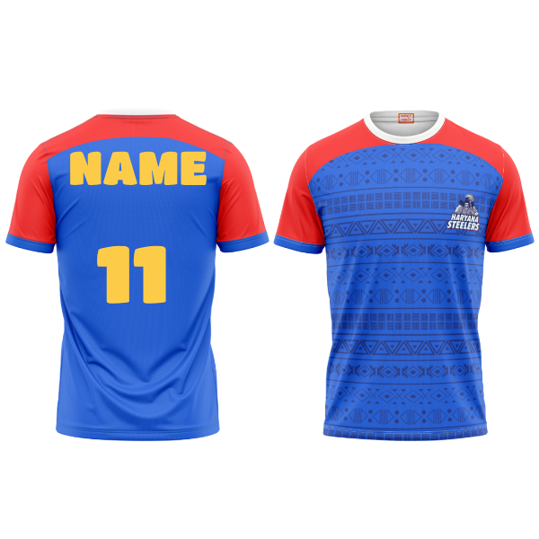 Next Print Customised Kabaddi Haryana Steelers Jersey.