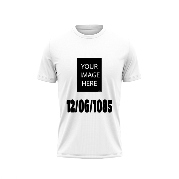 Photo and Birthday Date Printed T-Shirt.