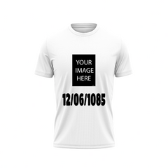 Photo and Birthday Date Printed T-Shirt.