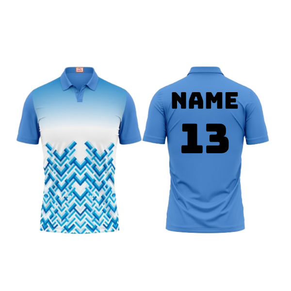 Next Print Customized Polo Neck Skyblue Jersey Design 46