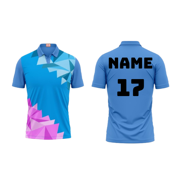 Next Print Customized Polo Neck Skyblue Jersey Design 41