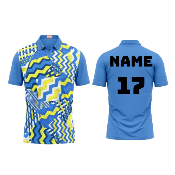 Next Print Customized Polo Neck Skyblue Jersey Design 39