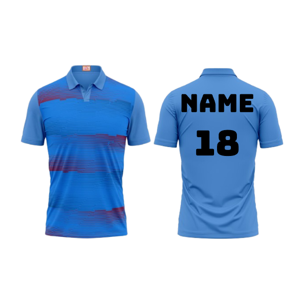 Next Print Customized Polo Neck Skyblue Jersey Design 38