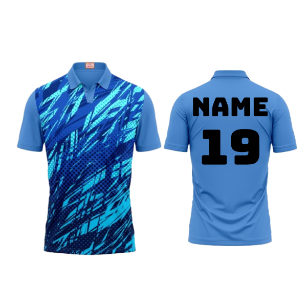 Next Print Customized Polo Neck Skyblue Jersey Design 36