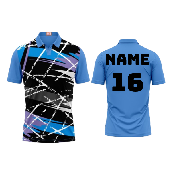 Next Print Customized Polo Neck Skyblue Jersey Design 30