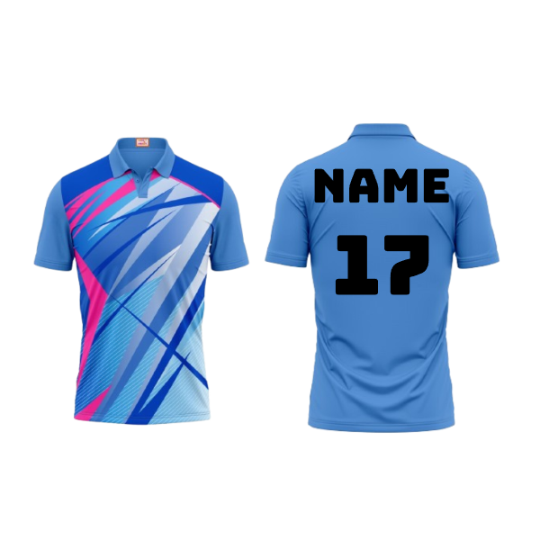Next Print Customized Polo Neck Skyblue Jersey Design 24
