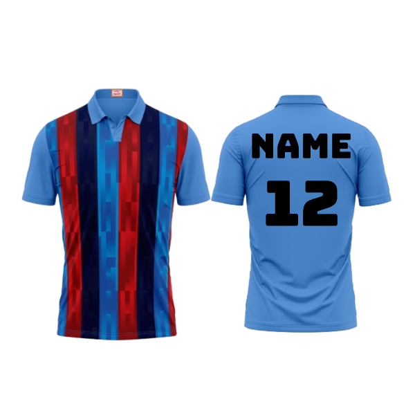 Next Print Customized Polo Neck Skyblue Jersey Design 23