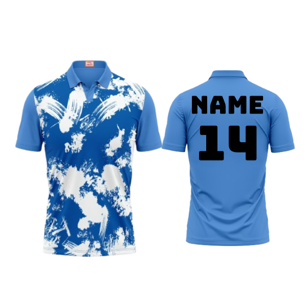 Next Print Customized Polo Neck Skyblue Jersey Design 22