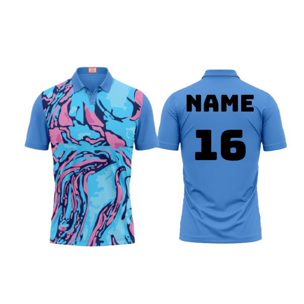 Next Print Customized Polo Neck Skyblue Jersey Design 20