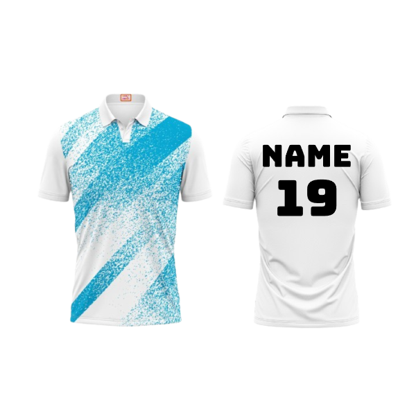 Next Print Customised Polo Neck White Jersey NPTS103