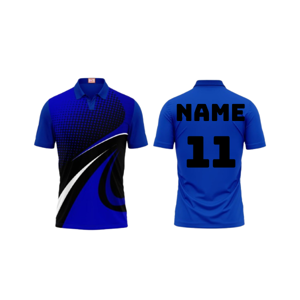 Next Print Customized Polo Neck Royal Blue Jersey NPTS39