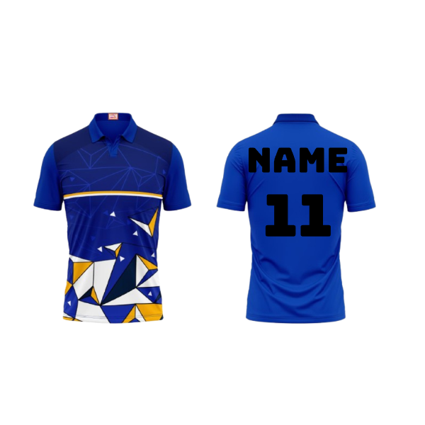 Next Print Customized Polo Neck Royal Blue Jersey NPTS41