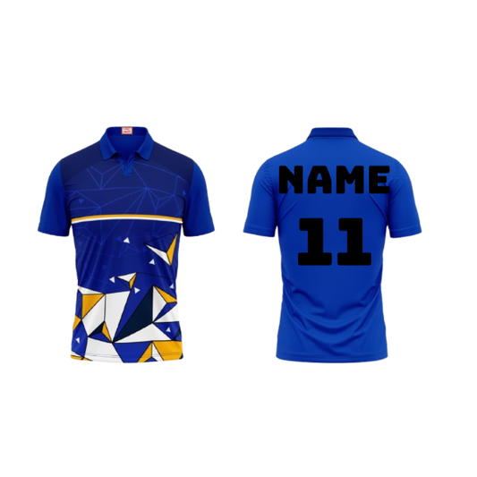 Next Print Customized Polo Neck Royal Blue Jersey NPTS41