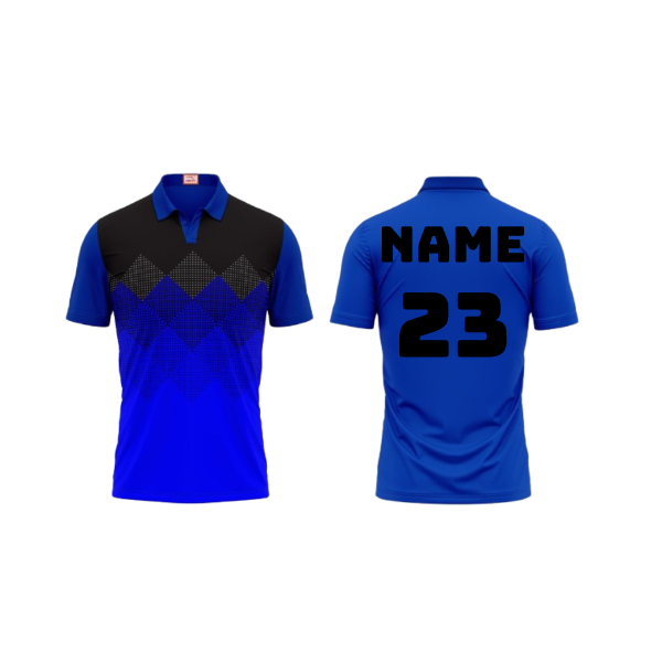 Next Print Customized Polo Neck Royal Blue Jersey NPTS37