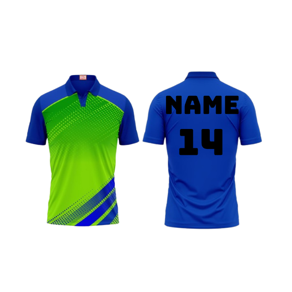 Next Print Customized Polo Neck Royal Blue Jersey NPTS36
