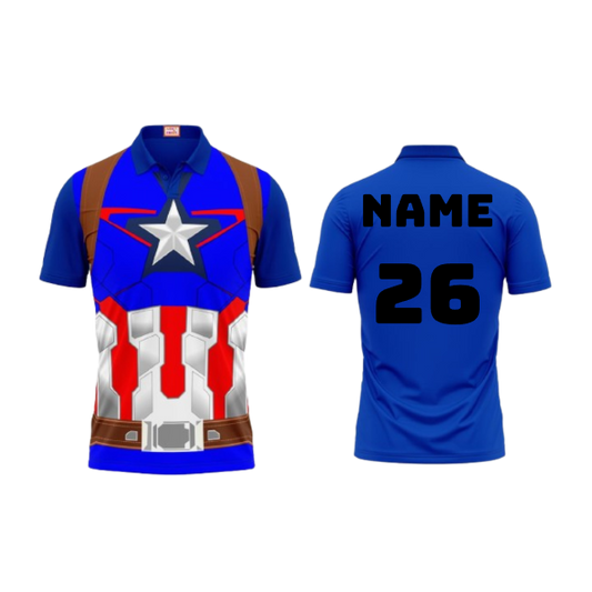 Next Print Customized Polo Neck Royal Blue Jersey NPTS33